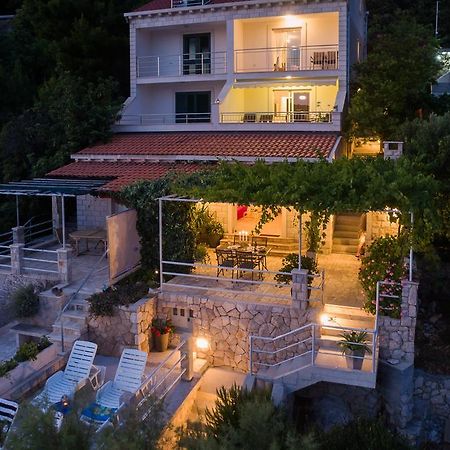 Apartments Ratac Lobrovic With Private Beach And Beautiful Sunset Slano Extérieur photo
