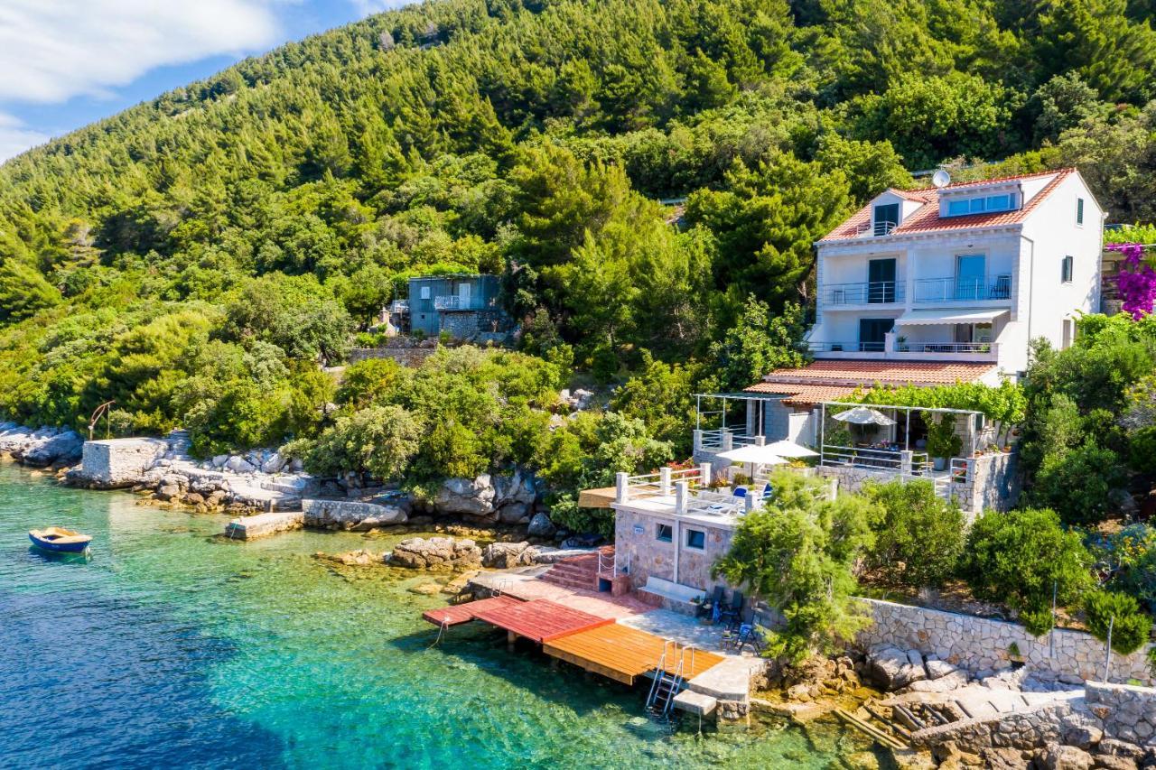 Apartments Ratac Lobrovic With Private Beach And Beautiful Sunset Slano Extérieur photo