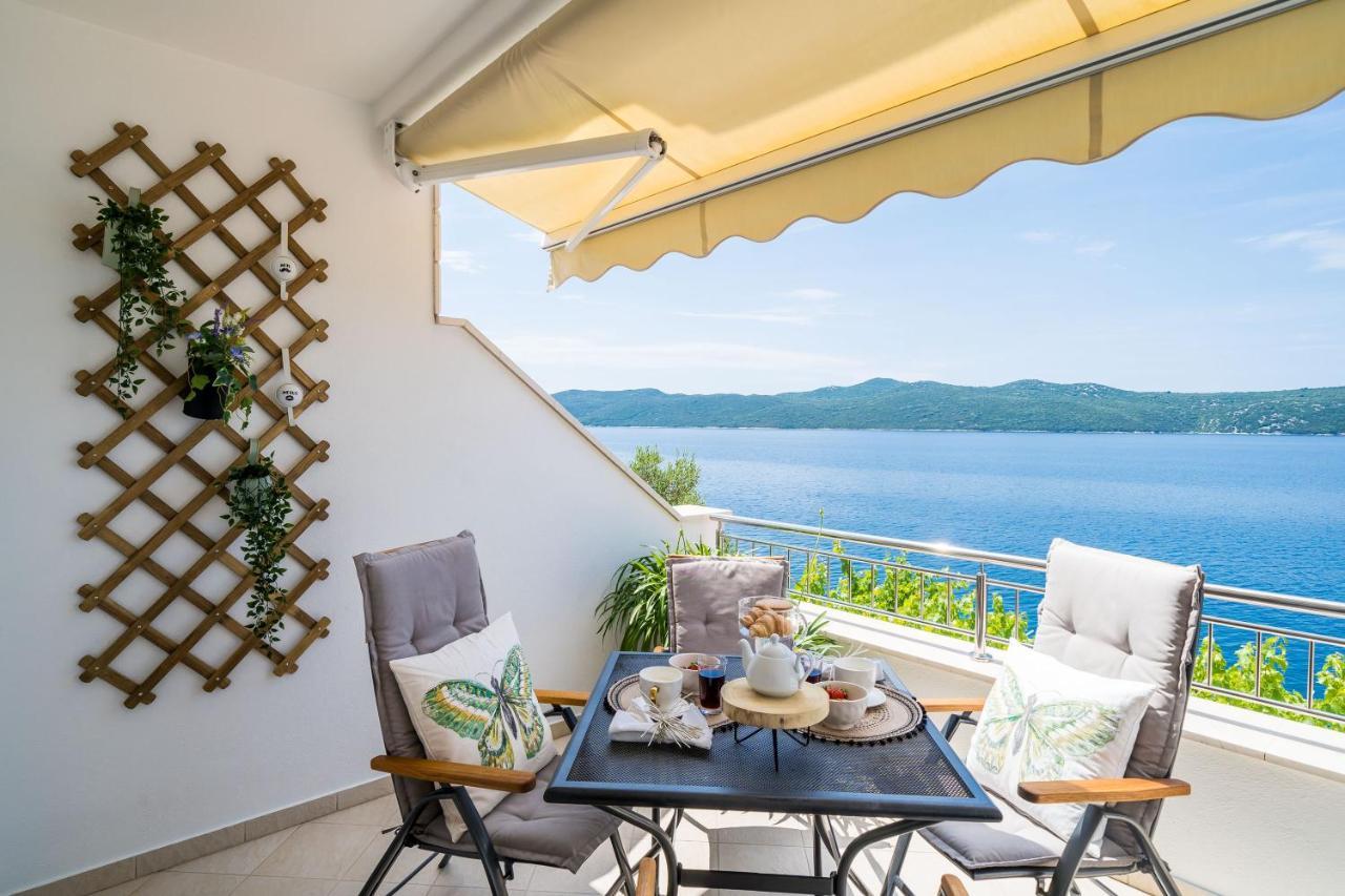 Apartments Ratac Lobrovic With Private Beach And Beautiful Sunset Slano Extérieur photo