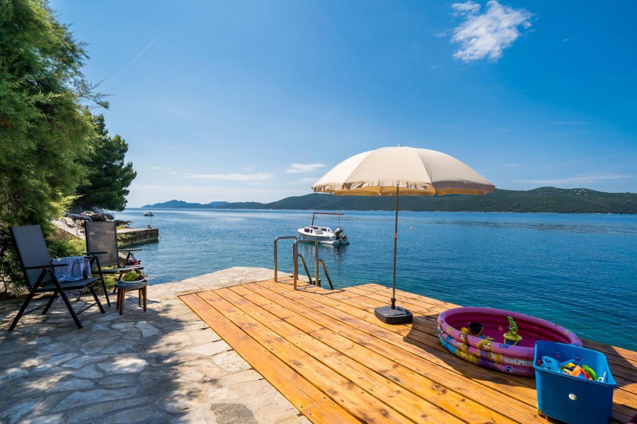 Apartments Ratac Lobrovic With Private Beach And Beautiful Sunset Slano Extérieur photo