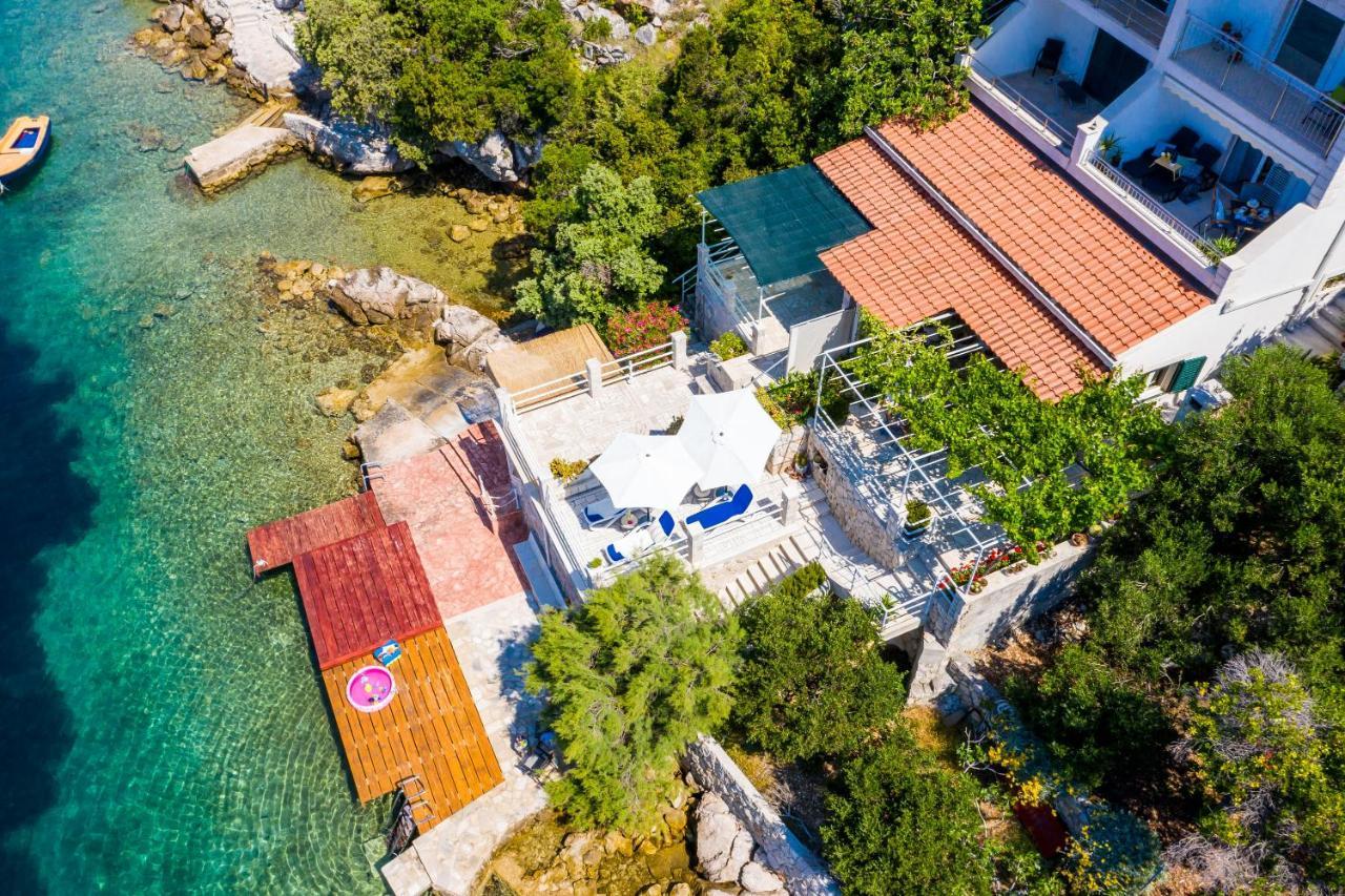 Apartments Ratac Lobrovic With Private Beach And Beautiful Sunset Slano Extérieur photo