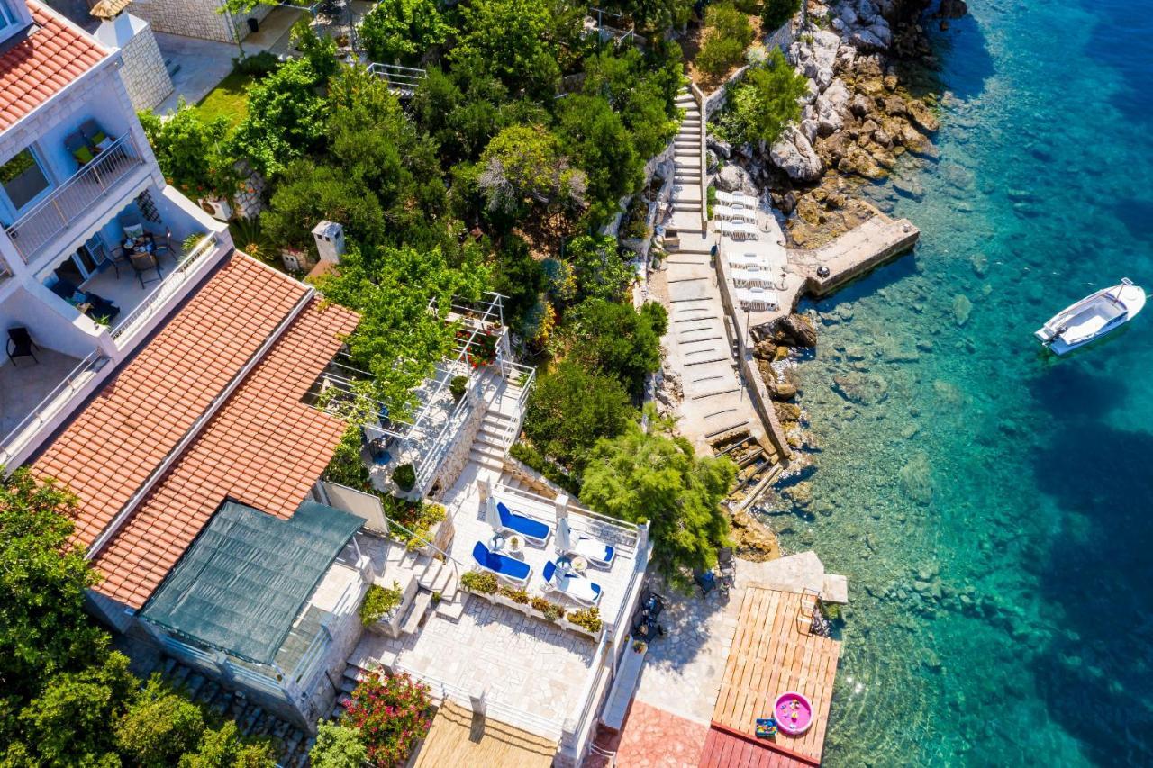 Apartments Ratac Lobrovic With Private Beach And Beautiful Sunset Slano Extérieur photo