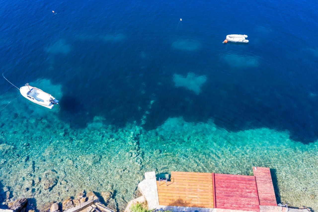 Apartments Ratac Lobrovic With Private Beach And Beautiful Sunset Slano Extérieur photo