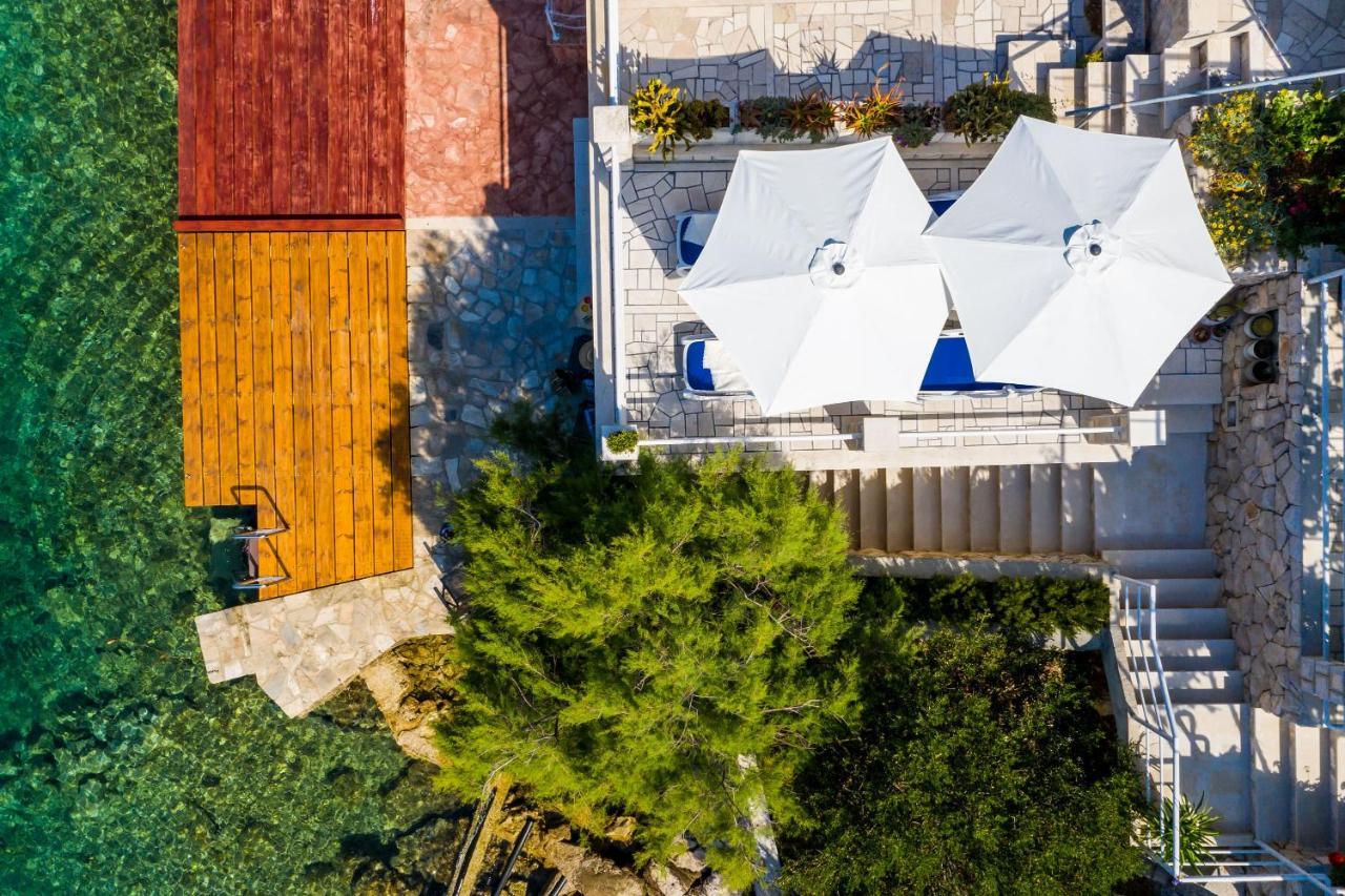 Apartments Ratac Lobrovic With Private Beach And Beautiful Sunset Slano Extérieur photo